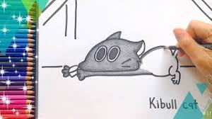 See more ideas about drawing tutorial, drawings, art tutorials. Draw Kitbull Stray Kitten Cat Cartoon Coloring And Drawing Ideas Draw Cat Youtube