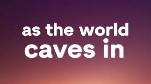Maybe you would like to learn more about one of these? Sarah Cothran As The World Caves In Lyrics Chords Chordify