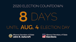 Missouri Sos Office On Twitter The August 4 Primary Is 8 Days Away Visit Https T Co Oc5zag7ntz Or Contact Your Local Election Office For More Info Trustedinfo2020 Movotes Moleg Https T Co Ywqrupocod Https T Co Go9smx48lm