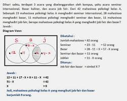Bagi gengs yang belum terlalu mengerti materi dan kumpulan rumus tentang himpunan, gengs dapat membuka link berikut untuk mempelajarinya: Contoh Soal Himpunan Dan Penyelesaiannya