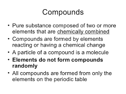 Mixtures Solutions Elements Compounds