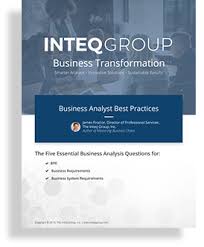 Business Process Analyst Boot Camp Training Course Inteq