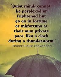 Quiet Minds Cannot Be Perplexed Or Frightened But Go On In Fortune Or Misfortune At Their Own Private Pace Like A Clock During Quiet Mind Perplexed Mindfulness