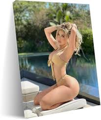 GHWILQGX Sexy Model Mikayla Demaiter Poster (11)(1) Canvas Art Wall Poster  Printing Office Bedroom Aesthetic Poster Gift 24x32inch(60x80cm) ...