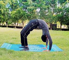 Chakrasana Or Urdhva Dhanurasana Pose In 2020 Poses Body Gymnastics