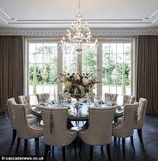 The Dining Room Seats 18 People And Is Perfect For Dinner Parties Round Dining Room Table Elegant Dining Room Luxury Dining Room