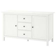 Hemnes Glass Door Cabinet With 3 Drawers White Stain 35 3 8x77 1 2 Ikea White Sideboard Ikea Sideboard Hemnes