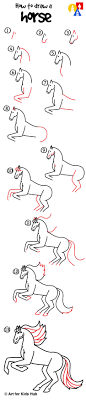 How To Draw A Realistic Horse Part 1 Art For Kids Hub Art For Kids Hub Cute Drawings Art For Kids