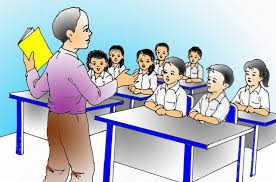 Contoh Gambar Ilustrasi Guru Sedang Mengajar Iluszi