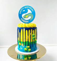 Parramatta eels because of my dad and west's tigers cause of my boyfriend. Parra Eels Nrl Cake Topper Personalised Name Age Glossy Cardstock Decoration Ebay