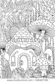 Find Landscape Coloring Page Stock Vectors And Millions Of Other Royalty Free Stock Photos Illustratio Fairy Coloring Pages Coloring Books Cute Coloring Pages
