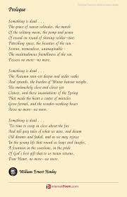 Prologue Poem By William Ernest Henley