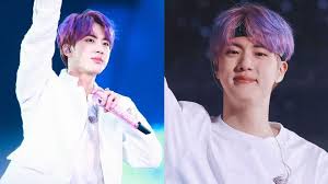 Bts Jin Dyed His Hair Purple He Is Now Trending Here And There Purple Hair Bts Jin Hair