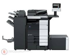 (a4 paper at 5% coverage) chip page yield: Konica Minolta Bizhub 958 Printer Pre Owned Low Meters