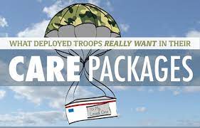 Model getting crazy with camera guy. Care Packages For Troops Best Military Care Package Ideas
