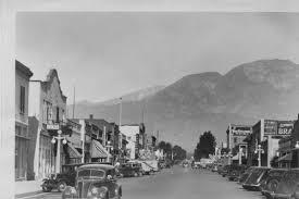 Second Avenue Looking North From A Street 1938 Upland California California History Ontario California