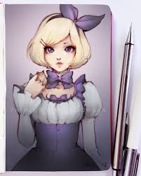 Welcome to dragoarts free online drawing tutorials for kids and adults. Cute Anime Girl By Ladowska On Deviantart