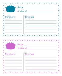 Individual 4x6 recipe card template download for word docx format. 10 Best Editable Printable Recipe Card Template Christmas Printablee Com
