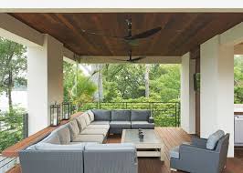20 Welcoming Contemporary Porch Designs To Liven Up Your Home In 2020 Outdoor Ceiling Fans Porch Design Traditional Porch