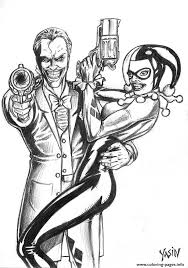 ⭐ free printable harley quinn coloring book. Joker And Harley Quinn By Yasinyayli Harley Quinn Coloring Pages Printable