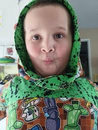 Just finished my first child size hoodie.