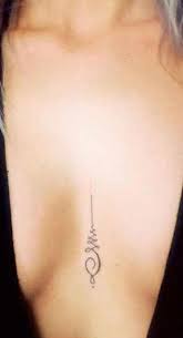 Small Minimalistic Unalome Sternum Tattoo Ideas For Women At Mybodiart Com Imagewithink Pigmentskinloo Sternum Tattoo Minimalist Tattoo Tattoos For Daughters