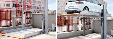 They do not install elevators. Duplex Garage Doppelparker Klaus Multiparking
