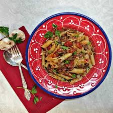Add a ½ cup heavy cream and a ¼ cup of vodka. Penne Pasta Recipe One Pot Beef And Penne In A Red Wine Sauce