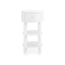 End/side tables | glass side tables, end table sets and more. Bungalow 5 Claudette 1 Drawer Round Side Table White Meadow Blu