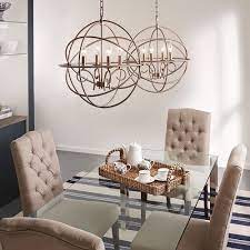 The clear crystal lampshade, crystal clear, the light is reflected by the crystal, the light is bright and charming, and the texture is strong. 11 Attractive And Elegant Lowes Dining Room Lights Under 500