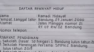 Surat lamaran pekerjaan contoh daftar riwayat hidup tulis tangan lulusan smk. Cara Mengisi Daftar Riwayat Hidup Youtube