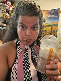 Lifting a mug to those who sent thoughts and prayers