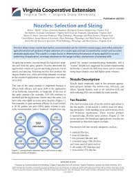 Nozzles Selection And Sizing Publications And Educational