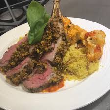 1kg boneless lamb shoulder, excess fat trimmed and cut into 5cm cubes. Heidi On Twitter The Final Product Dijon Pistachio Crusted Rack O Lamb With Date Couscous And Harissa Cauliflower Phl Fusion Pdomjnate Socal Recipeoftheday Https T Co 9jlz9yggzl
