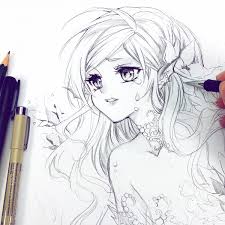 When we first start to learn pencil drawing techniques, we tend to pick up one pencil and draw our whole drawing through with that same pencil. Nashi On Twitter Mermaid Concept Sketch Drawing You Can Get The Original Drawing At My Online Store Https T Co Wf0nhpqpdi Tools Faber Castell Pencils Mechanical Pencil Sakura Micron Multiliner Tombow