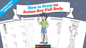 Boy anime drawing full body. How To Draw An Anime Boy Full Body Really Easy Drawing Tutorial
