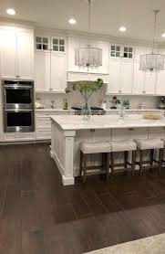 Echoing the seamless lines found in its sleek cabinetry, this straight set tile adds a splash of color to the kitchen's midcentury modern design. 35 Luxury Big Open Kitchen Design Ideas For Home White Modern Kitchen Kitchen Cabinet Remodel Kitchen Remodel Small