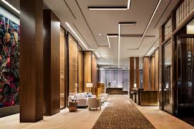 Design Firm Yabu Pushelberg Has Completed The Interiors For The Four Seasons Hotel In Downtown M Hotel Interior Design Hospital Interior Design Hotel Interiors