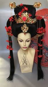 Geisha Headdress Gothic Headpiece Cosplay Headpiece Tribal Headdress Carnival Headdress Headpiece