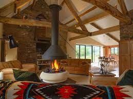 Sunnyside barn is a luxury barn conversion in the heart of the norfolk countryside and just a few miles from norwich. Fforest Barn Luxury Converted Welsh Barns Hot Tub Cinema Room Round Open Fire