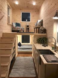 This set of free tiny house plans is a classic 8′ x 12′ house with a 12/12 pitched roof. Interior Tiny House Loft Novocom Top