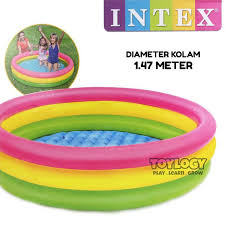 Sehingga, kolam renang anak pun bisa awet. Kolam Renang Karet Anak Intex Pelangi Swimming Pool Mandi Bola Besar Terbaru Agustus 2021 Harga Murah Kualitas Terjamin Blibli
