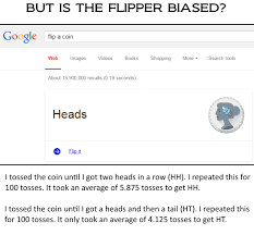 How to flip a coin online. You Can Flip A Coin In Google But Does The Coin Flipper Have A Bug Sunday Puzzle Mind Your Decisions