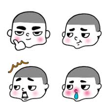 Haircut emoji meaning with pictures: A Boy With A Round Haircut Emoji Line Emoji Line Store