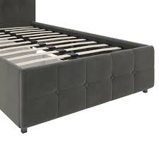 Houchins upholstered storage platform bed full. Dhp Rose Upholstered Bed With Storage Twin 38 In X 43 5 In X 80 5 In Gray 4344419 Rona