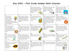 Summer Activity Calendar Math First Grade July Calendar Math Summer Math Summer Math Worksheets