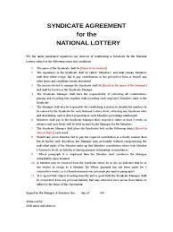Lottery Syndicate Agreement Form 6 Free Templates In Pdf In Lottery Syndicate Agreement Template Word Cumed Org Template Word Word Template Best Templates