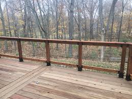 We did not find results for: Installed Cable Railing Thru Cedar Posts Posts Were Bracketed Onto Deck Using Ozco Products From Menards Cable Cabin Exterior Building A Deck Deck Renovation