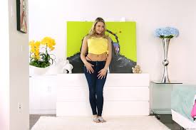 Free Porn Pics of Mia Malkova in sexy top and pants strips for camera -  MyPornstarBook.net