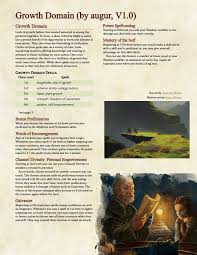 Growth Domain You Can Do It Unearthedarcana Cleric Domains Domain You Can Do